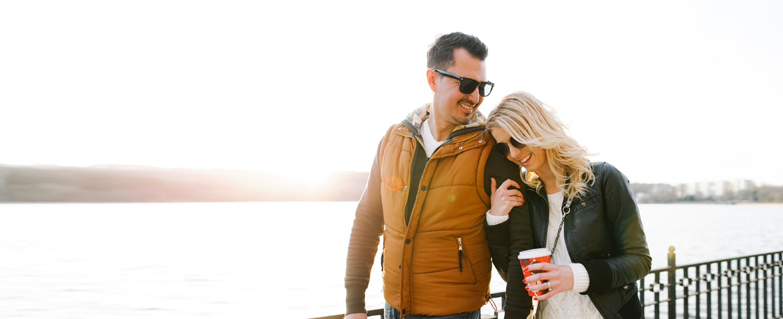 Couple walking together