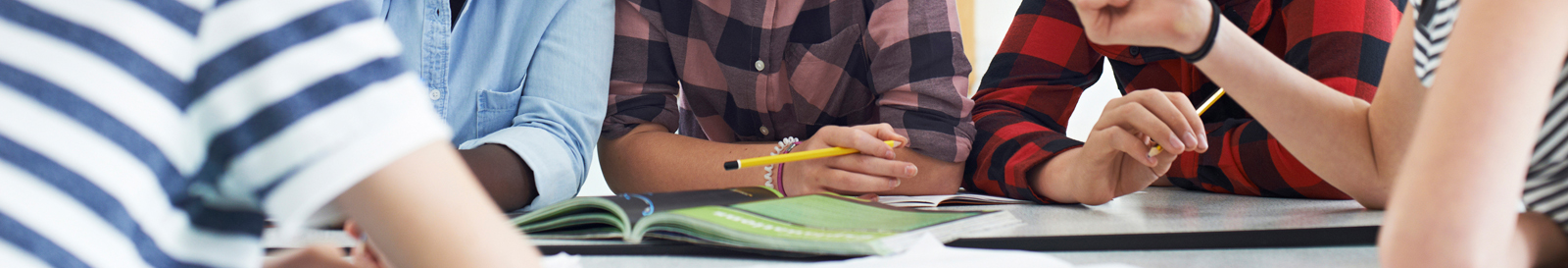 Middle school students learning financial literacy
