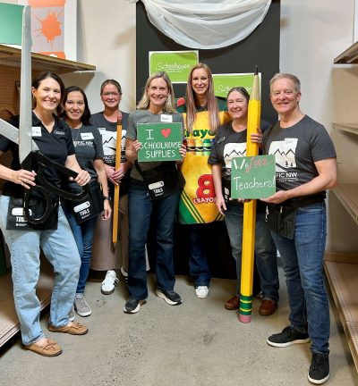 PNWFCU employees at Schoolhouse Supplies