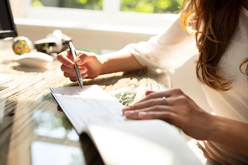 Writing a check